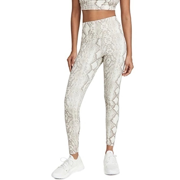 Beach Riot Pants - Beach Riot Sport Ayla Taupe Snake Print Leggings‎